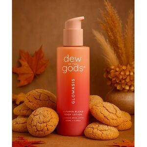 NEW DEW OF THE GODS Glowasis Vitamin Blend Body Lotion in Pumpkin Sugar Cookie
